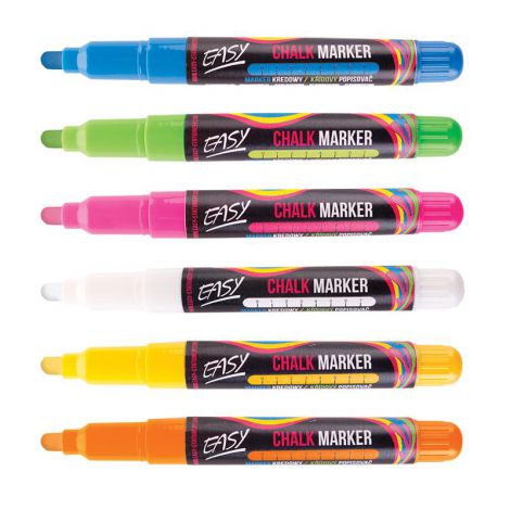 Marker kredowy Easy okrągły 6.5mm, Żółty - 2